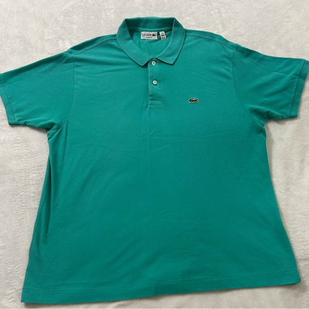 Lacoste Men's Teal Polo Shirt